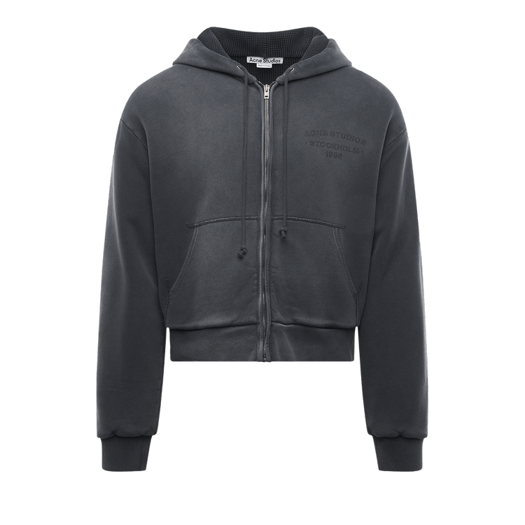 Acne Studios Sprayed Zip Hoodie 'Faded Black'