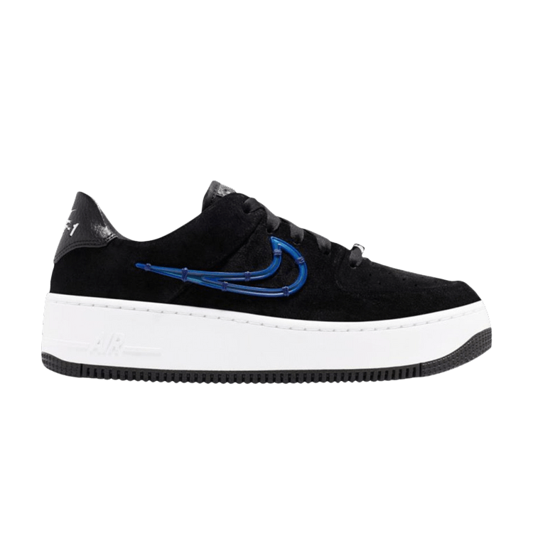 Nike Wmns Air Force 1 Sage Low LX 'Black Deep Royal Blue'