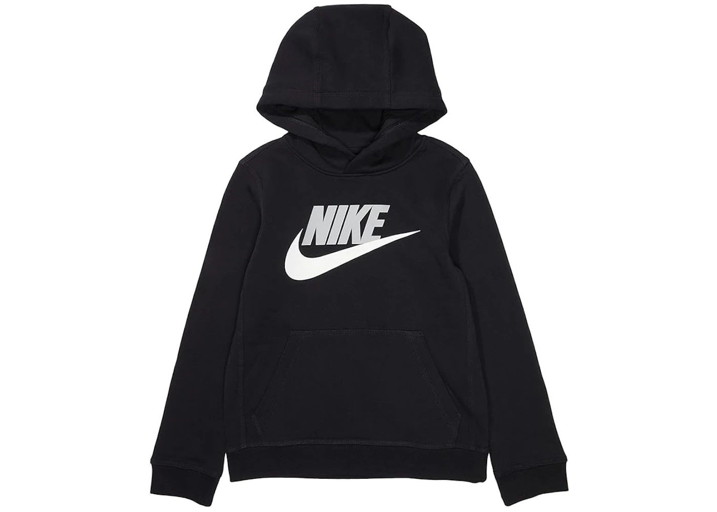 Nike Sportswear Club Fleece Pullover Hoodie Black/Light Smoke Grey