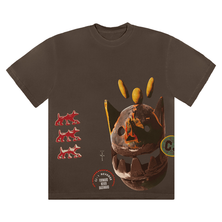 Cactus Jack by Travis Scott Never Backward Tee 'Brown'