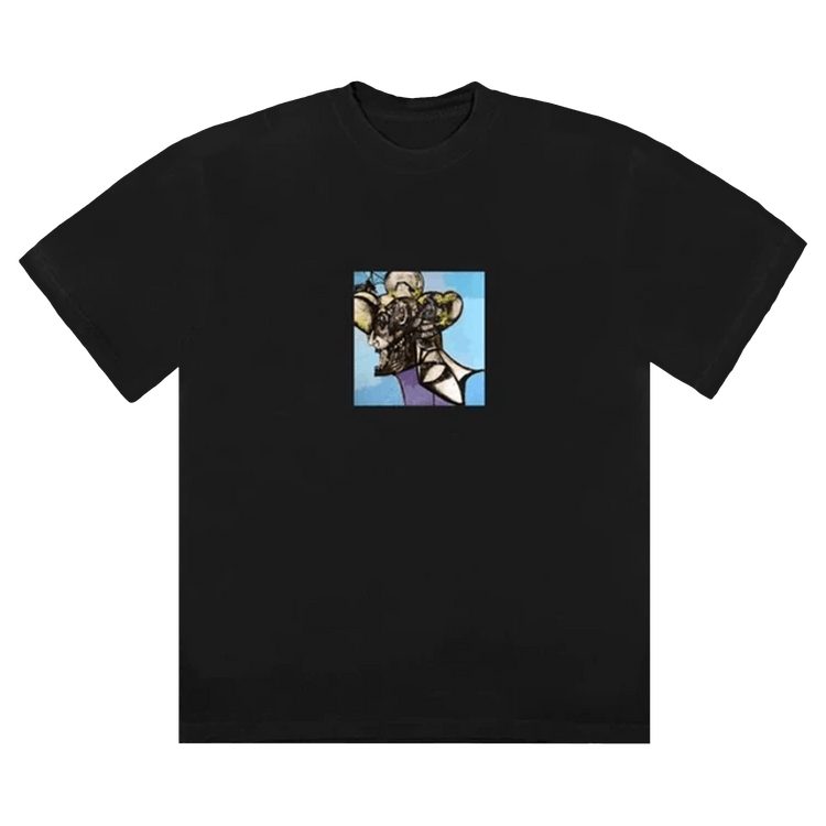 Cactus Jack by Travis Scott Portrait Of Travis Title T-Shirt 'Black'