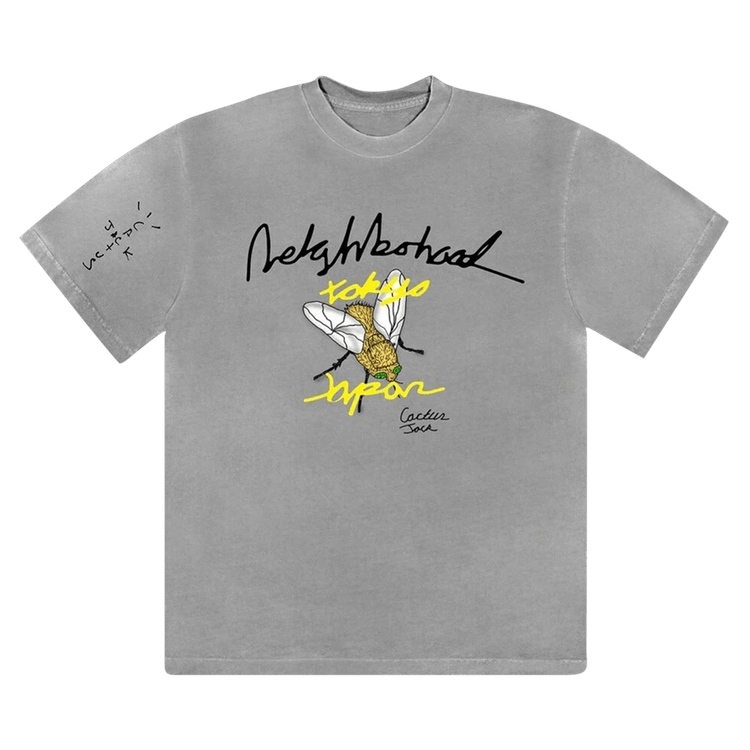 Cactus Jack by Travis Scott x Neighborhood Carousel T-Shirt 'Grey'