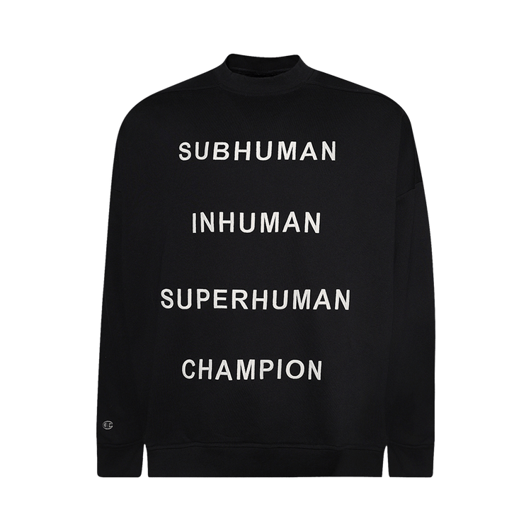 Rick Owens x Champion Jumbo Sweatshirt 'Black'