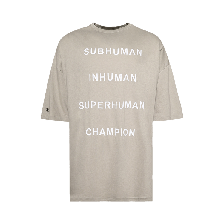 Rick Owens x Champion Tommy T-Shirt 'Pearl'