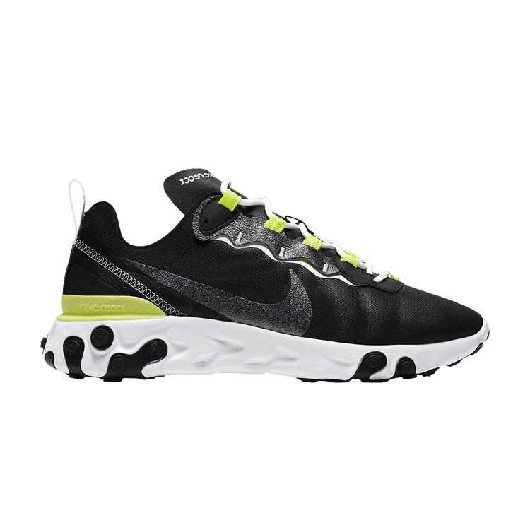 Nike Wmns React Element 55 SE 'Black Lemon Venom'