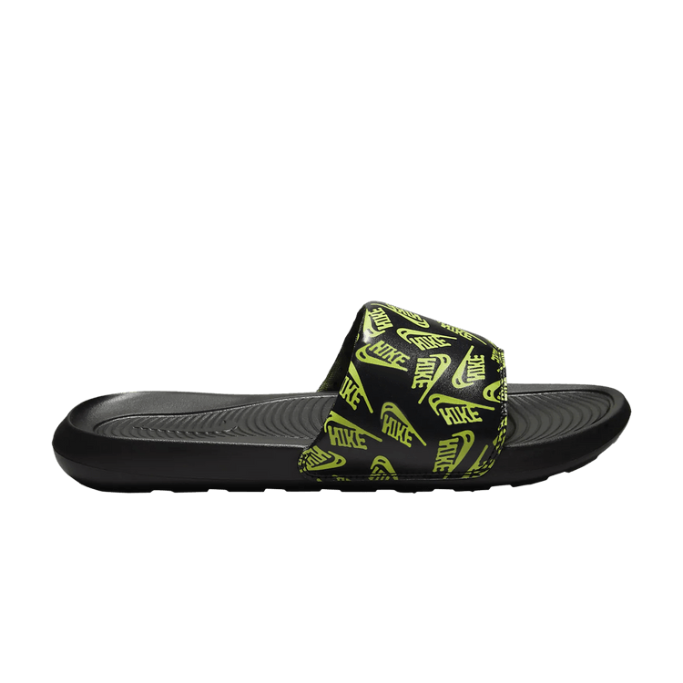 Nike Victori One Slide 'Repeat Logo - Black Volt'
