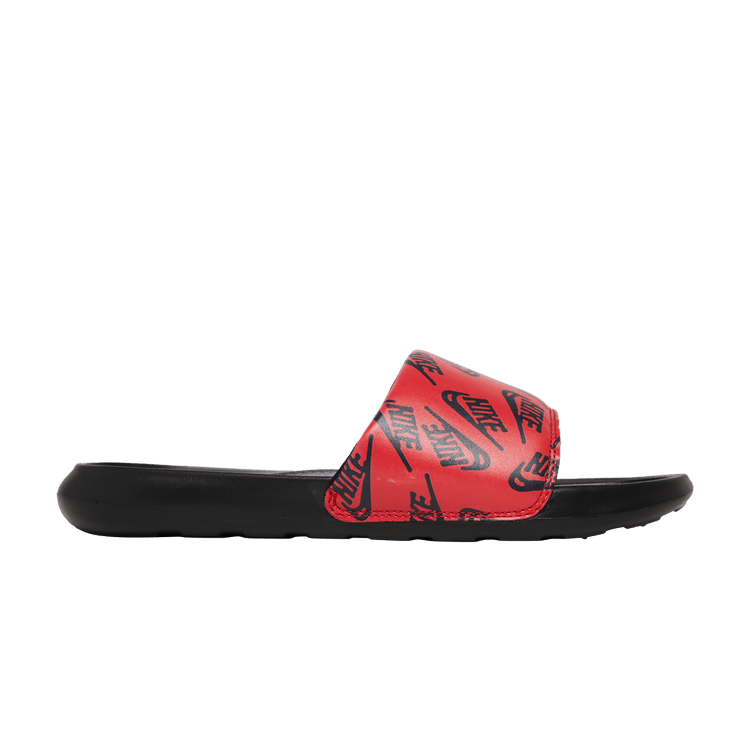 Nike Victori One Slide 'Repeat Logo - Black University Red'