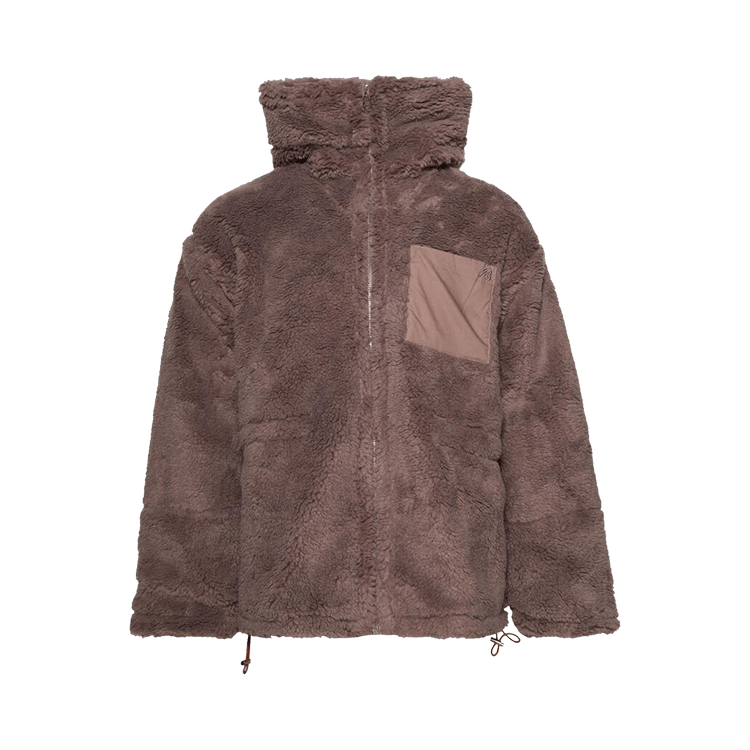 BLUEMARBLE Faux Shearling Anorak 'Dusty Grape'