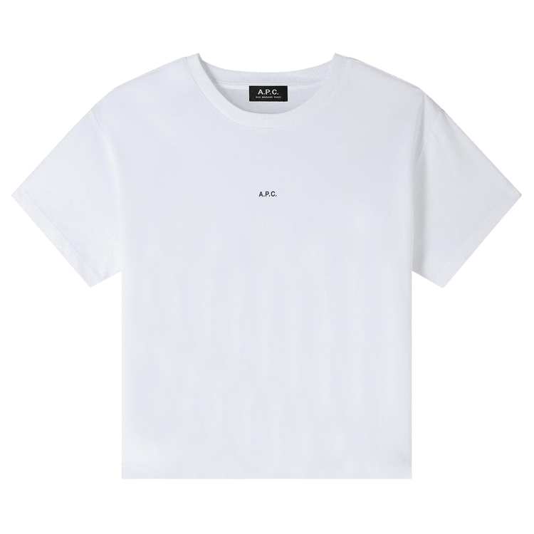 A.P.C. Micro Logo Boxy T-Shirt 'White/Black'