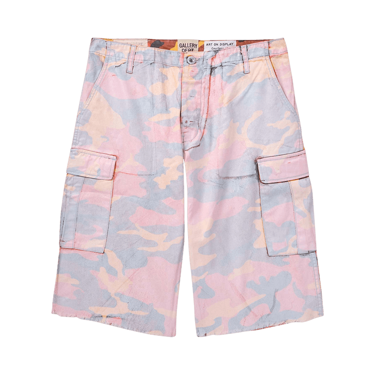 Gallery Dept. Camo Cut Off Short 'Orange'