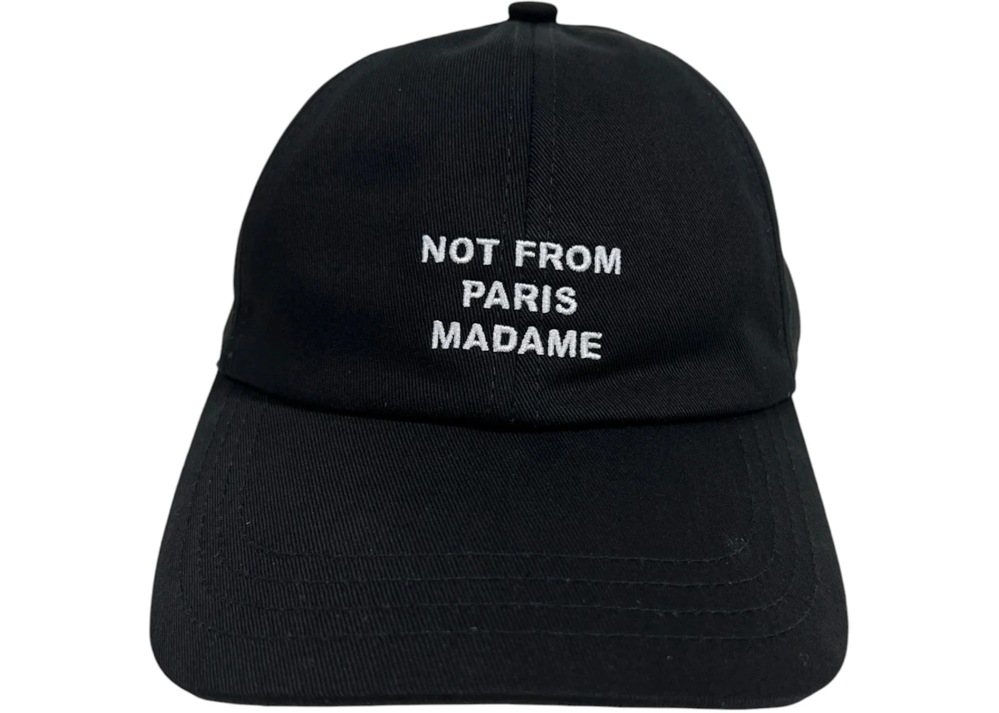 Drole de Monsieur La Casquette Slogan Hat Black