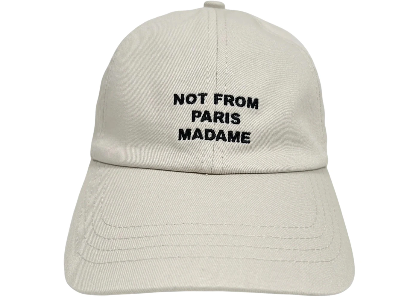 Drole de Monsieur La Casquette Slogan Mastic Hat Beige
