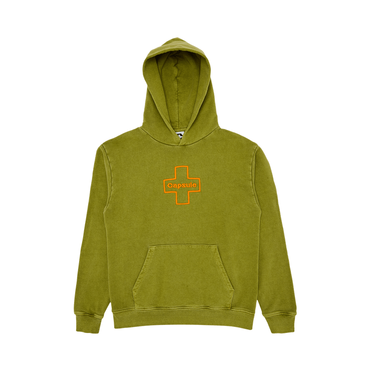Capsule Capsule Cross Logo Hoodie 'Green/Orange'