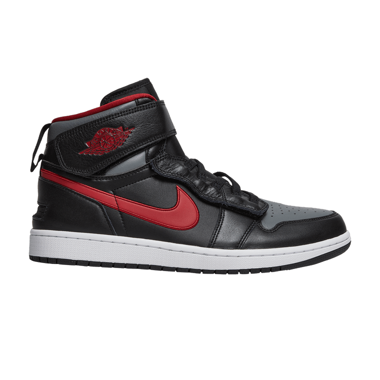 Air Jordan 1 High FlyEase 'Smoke Grey Gym Red'