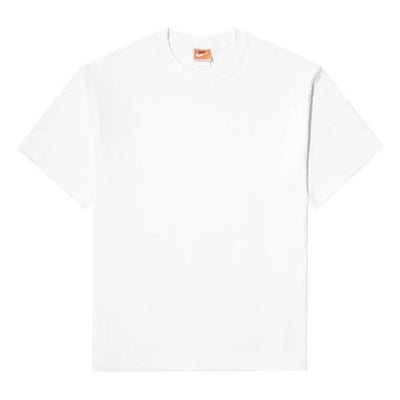 Men's Nike Solid Color Sports Round Neck Short Sleeve White T-Shirt