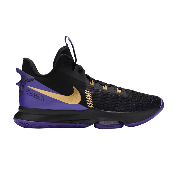 Nike LeBron Witness 5 'Fierce Purple Metallic Gold'
