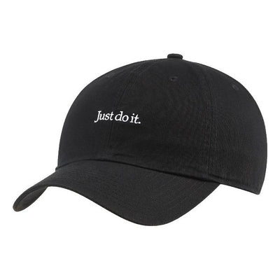 Nike Just Do It Logo Cap 'Black White'