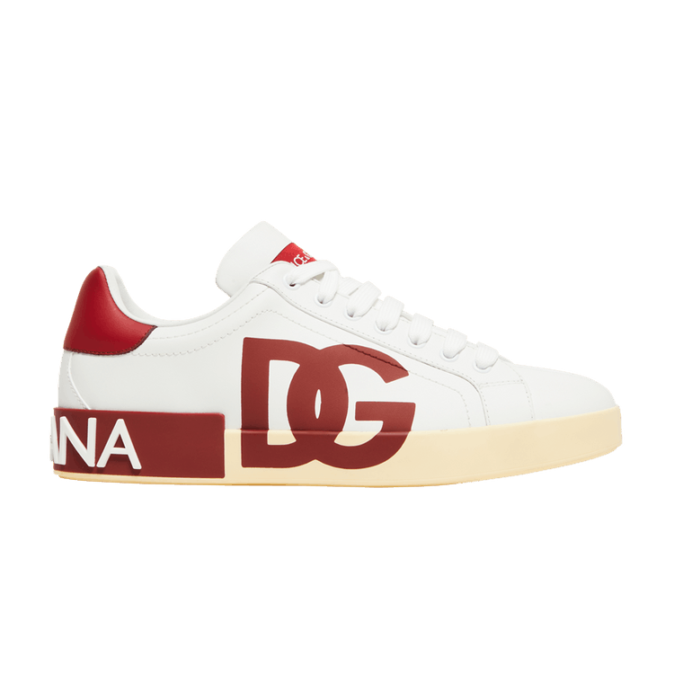 Dolce & Gabbana Portofino Low 'DG Logo Print - White Red'