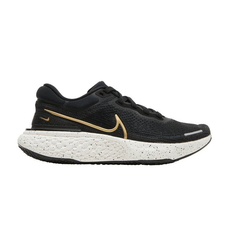 Nike Wmns ZoomX Invincible Run Flyknit 'Black Metallic Gold'