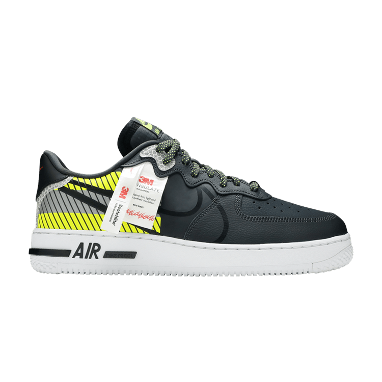 3M x Nike Air Force 1 React LX 'Anthracite Volt'