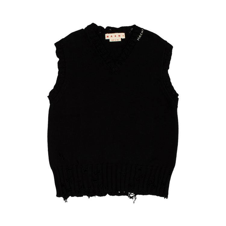 Marni V Neck Sweater 'Black'