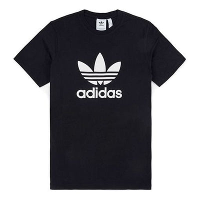 adidas originals Alphabet Printing Pattern Breathable Short Sleeve Black