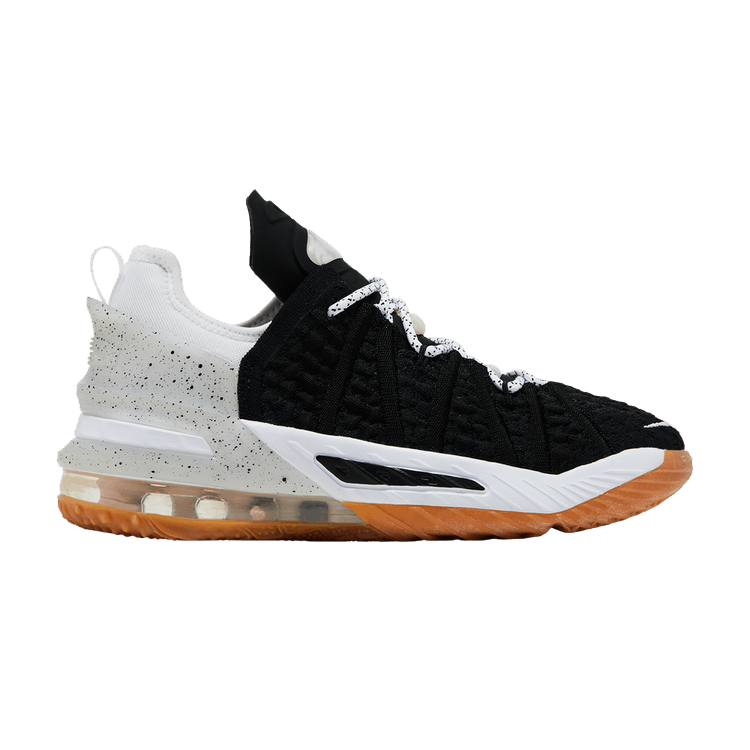 Nike LeBron 18 GS 'Black White Gum'