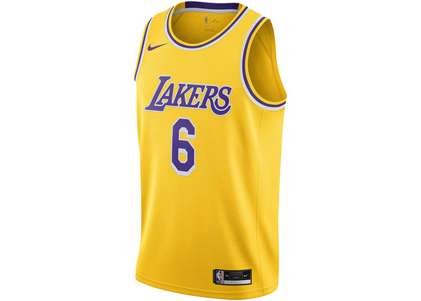 Nike LeBron James Lakers Icon Edition Jersey Yellow/Purple