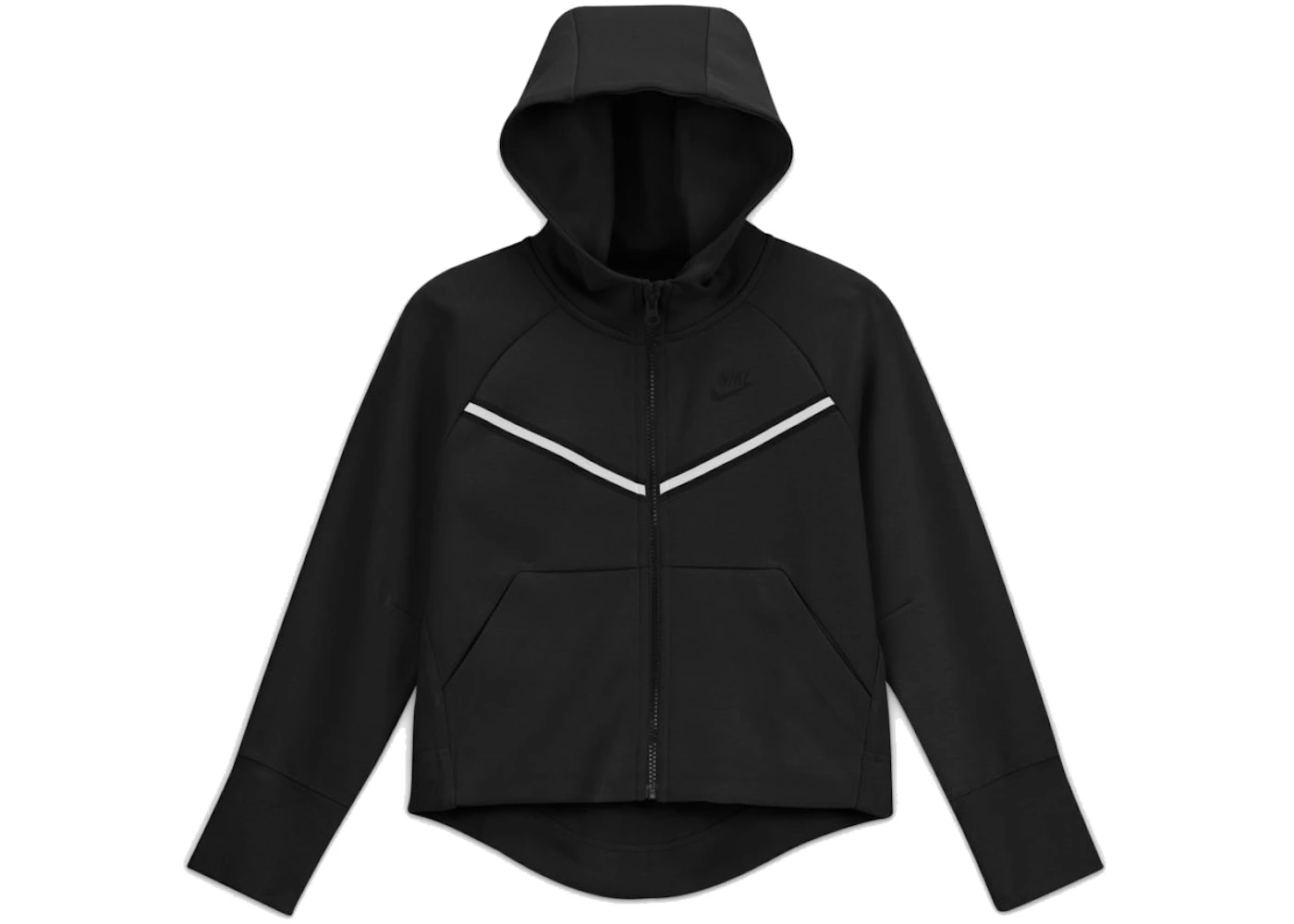 Nike Girls Tech Fleece Hoodie Black/Black