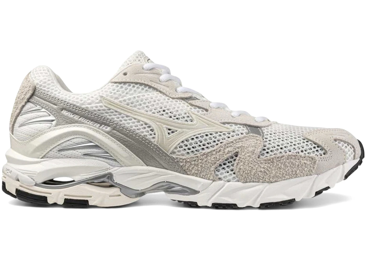 Mizuno Wave Rider 10 Suede Snow White Harbor Mist