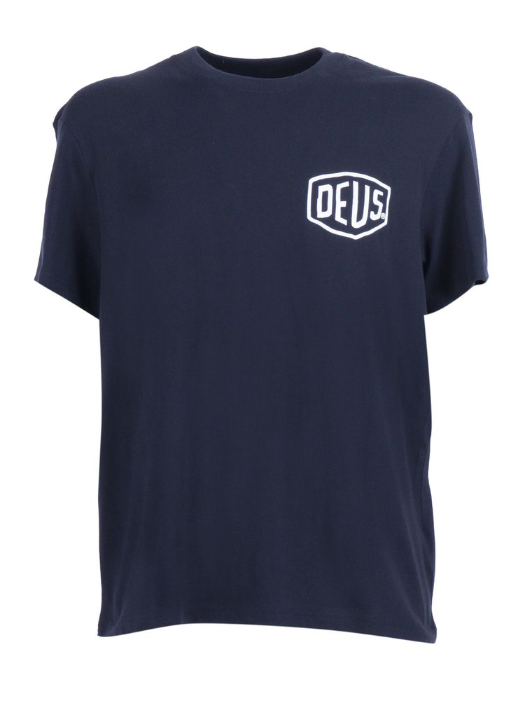 Deus ex Machina Logo Printed Crewneck T-Shirt