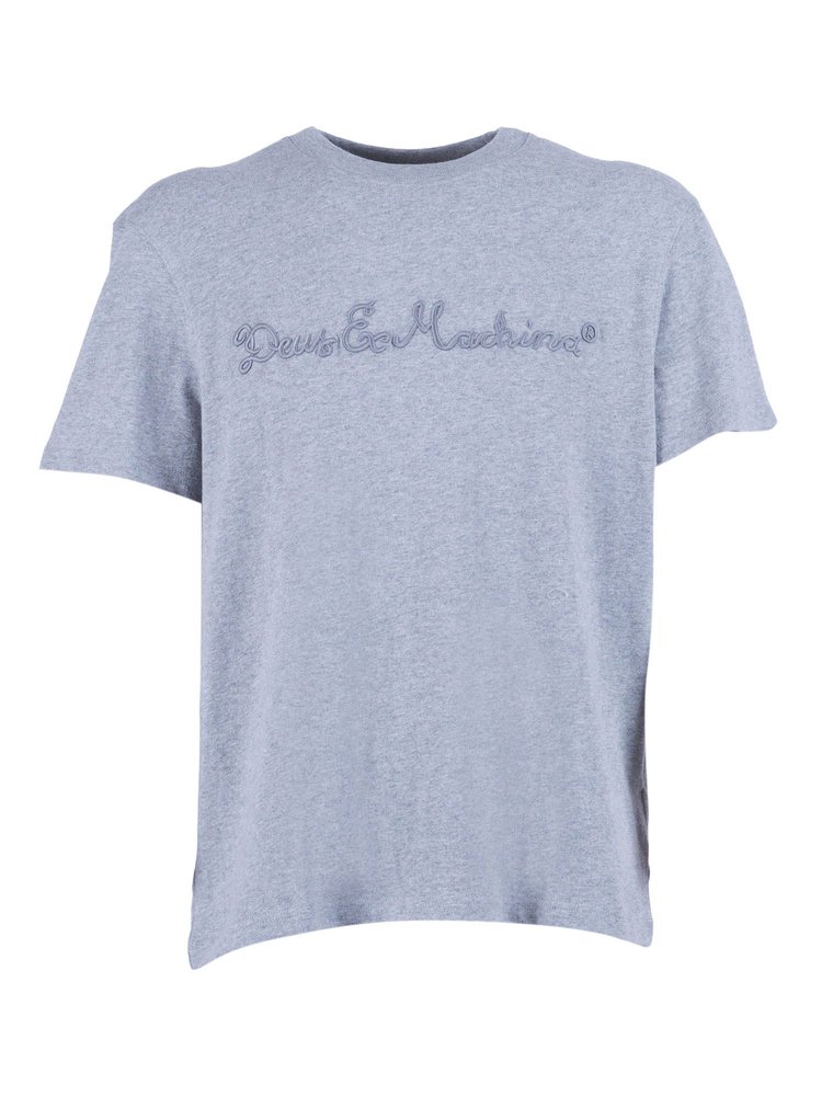 Deus ex Machina Logo Detailed Crewneck T-Shirt