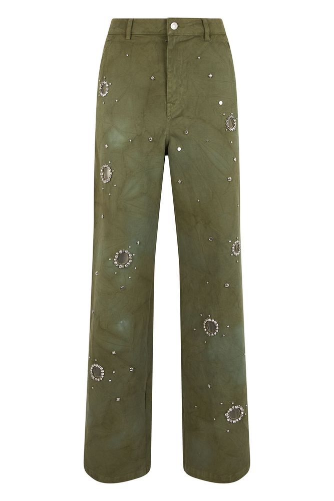 DES Phemmes Crystal Wide-Leg Pants