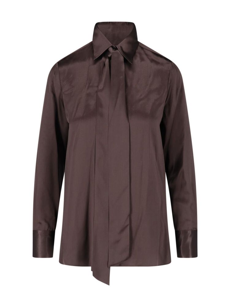 Kiton Tie-Neck Shirt