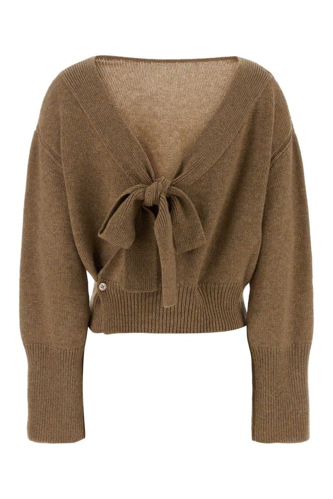 Ermanno Scervino Open-Back Tie Knitted Sweater