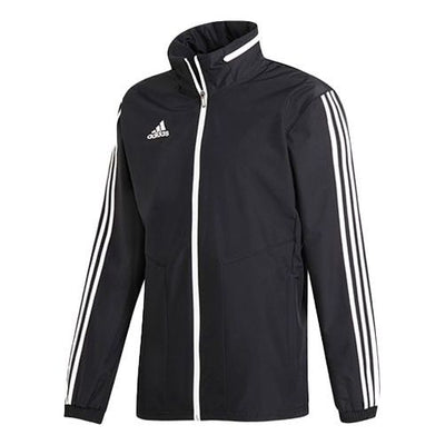 adidas Tiro19 Aw Jacket Logo Printing Stand Collar Sports Hooded Jacket Black