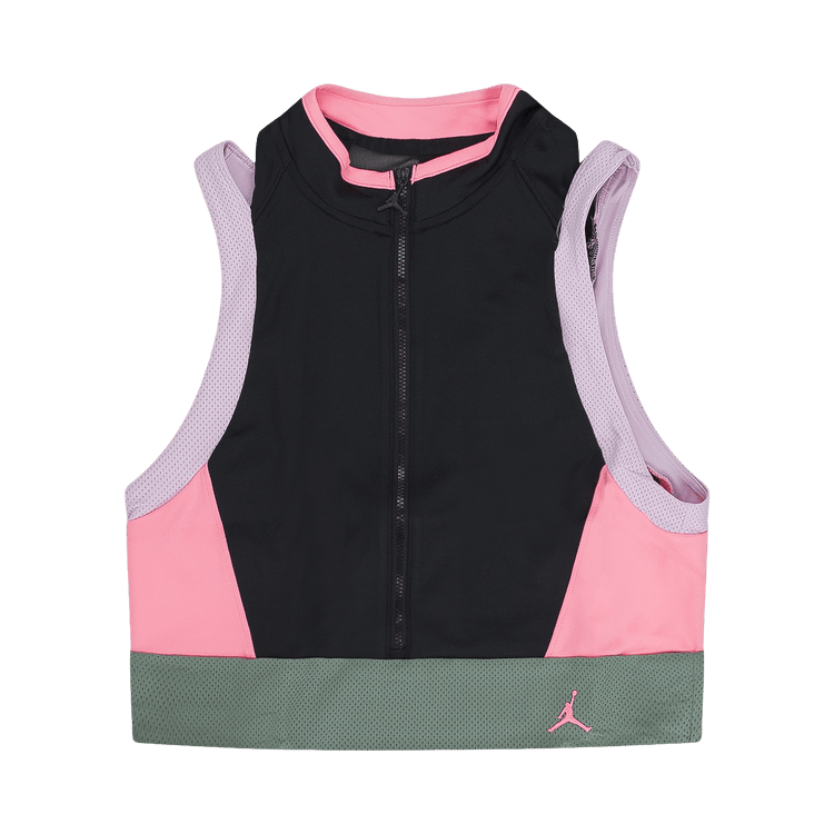 Air Jordan Heatwave Crop Top 'Black/Arctic Pink/Green'
