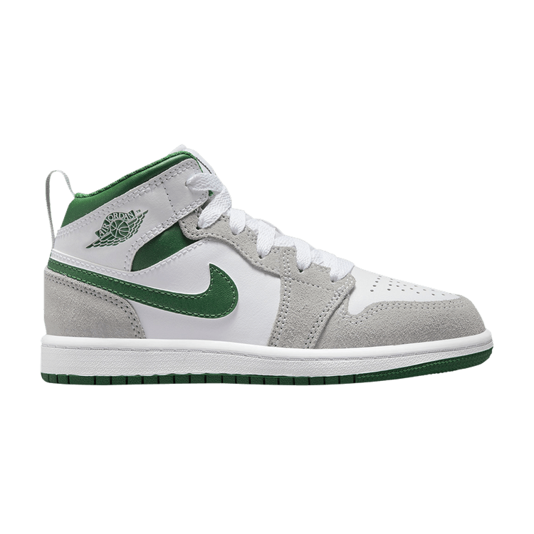 Air Jordan 1 Mid SE PS 'Grey Pine Green'