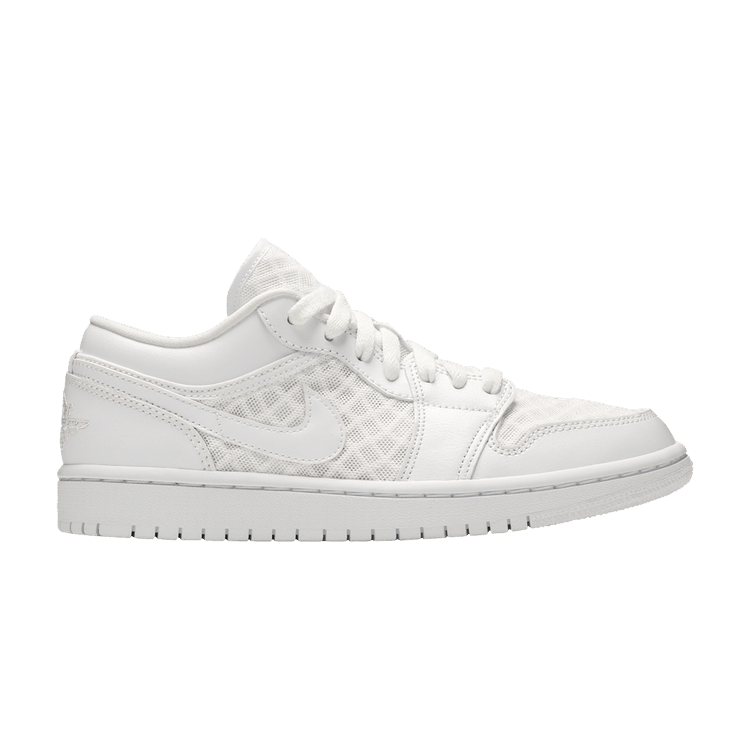 Wmns Air Jordan 1 Low Breathe 'Triple White'