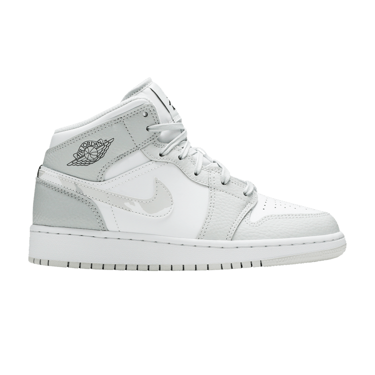 Air Jordan 1 Mid SE GS 'Swoosh Logo - Grey Camo'