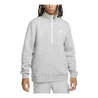 Nike Sportswear Club Brushed-Back 1/2-Zip Sweatshirt 'Grey'