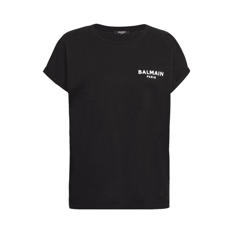 Balmain Logo Printed Crewneck T-Shirt 'Black'