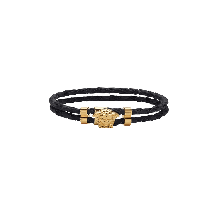 Versace Medusa Leather Bracelet 'Black'