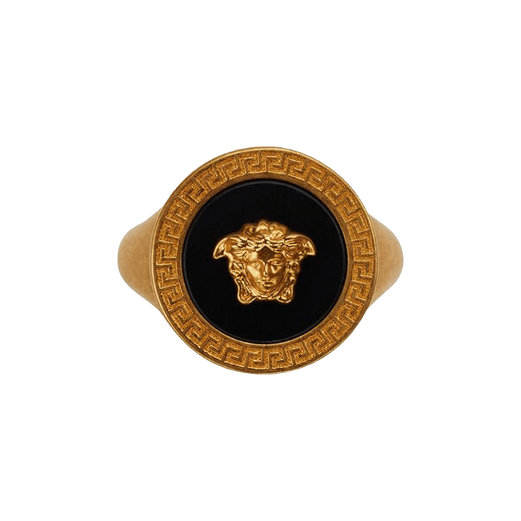 Versace Resin Medusa Ring 'Gold'