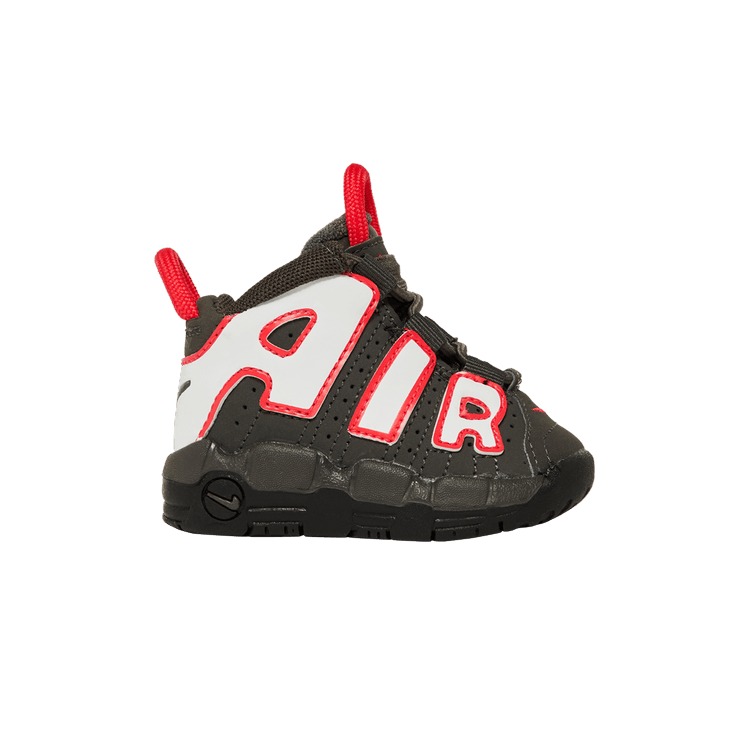 Nike Air More Uptempo TD 'Medium Ash Siren Red White'