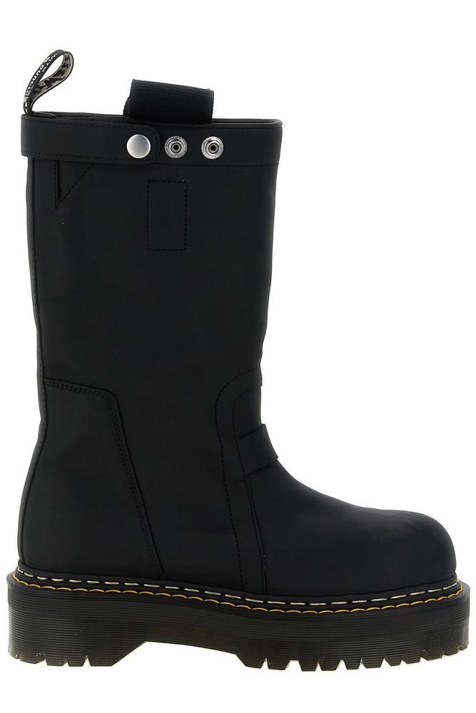 Rick Owens X Dr. Martens Round Toe Slip-On Boots