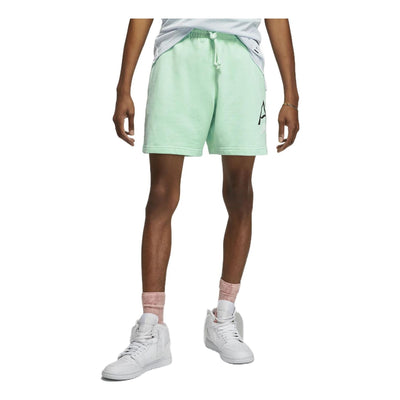 Men's Air Jordan Solid Color Logo Knit Shorts Green