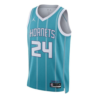 Air Jordan Charlotte Hornets Swingman Jersey 'Blue White'