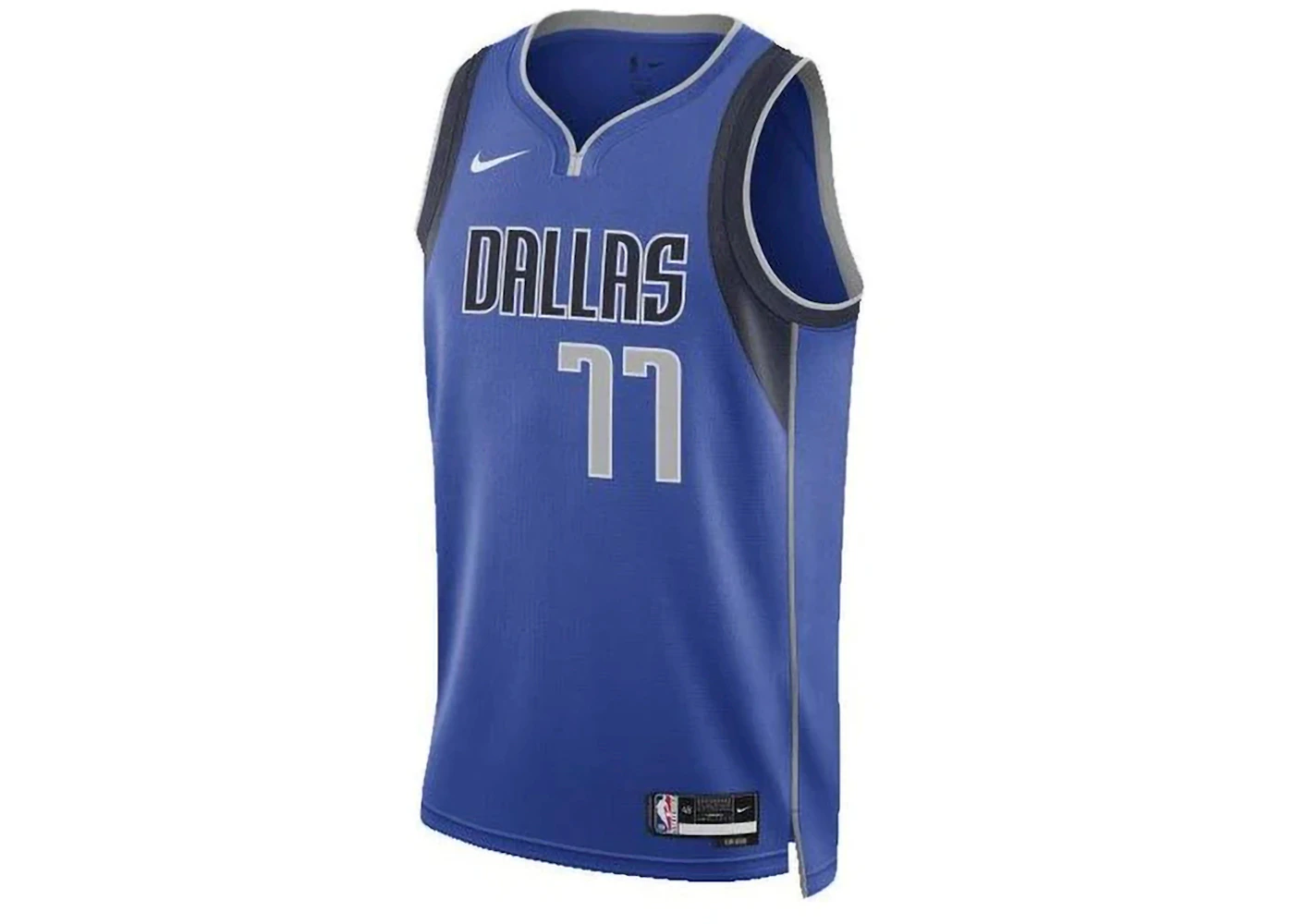 Nike NBA Dallas Mavericks Luka Doncic Icon Edition Swingman Dri-Fit Jersey Blue