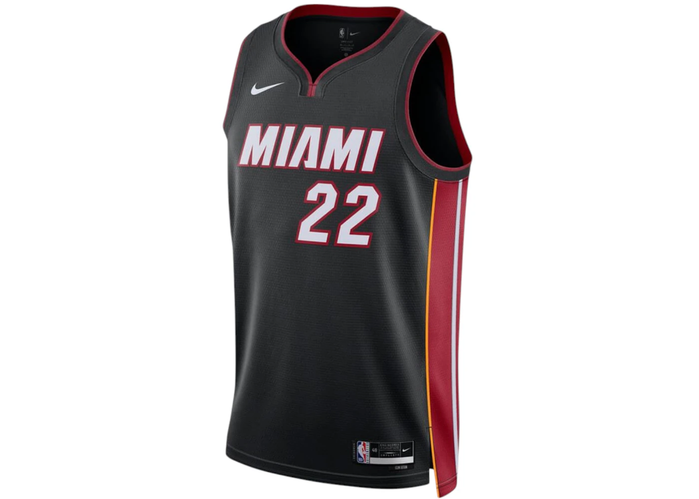 Nike NBA Miami Heat Jimmy Butler Icon Edition Swingman Dri-Fit Jersey Black/White/Red